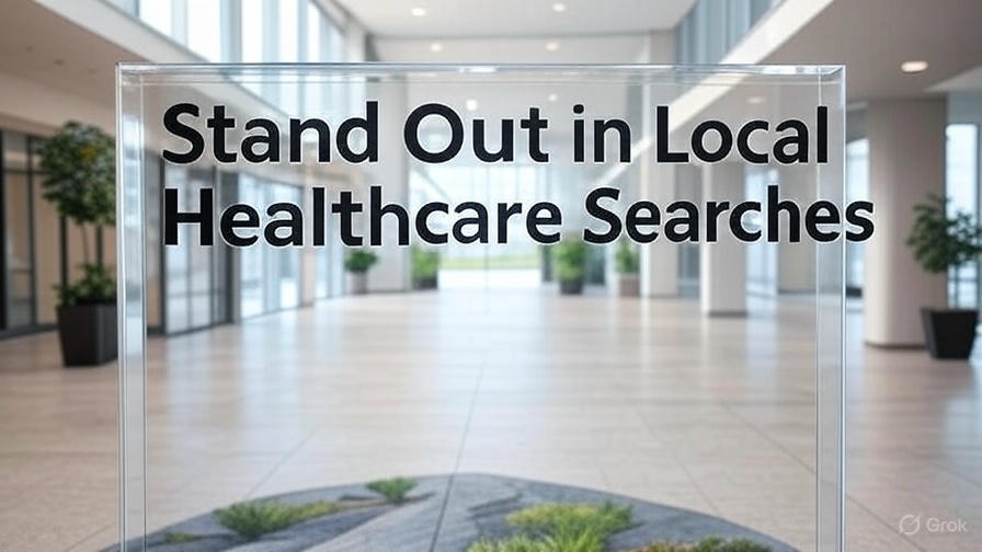 Stand Out in Local Healthcare Searches