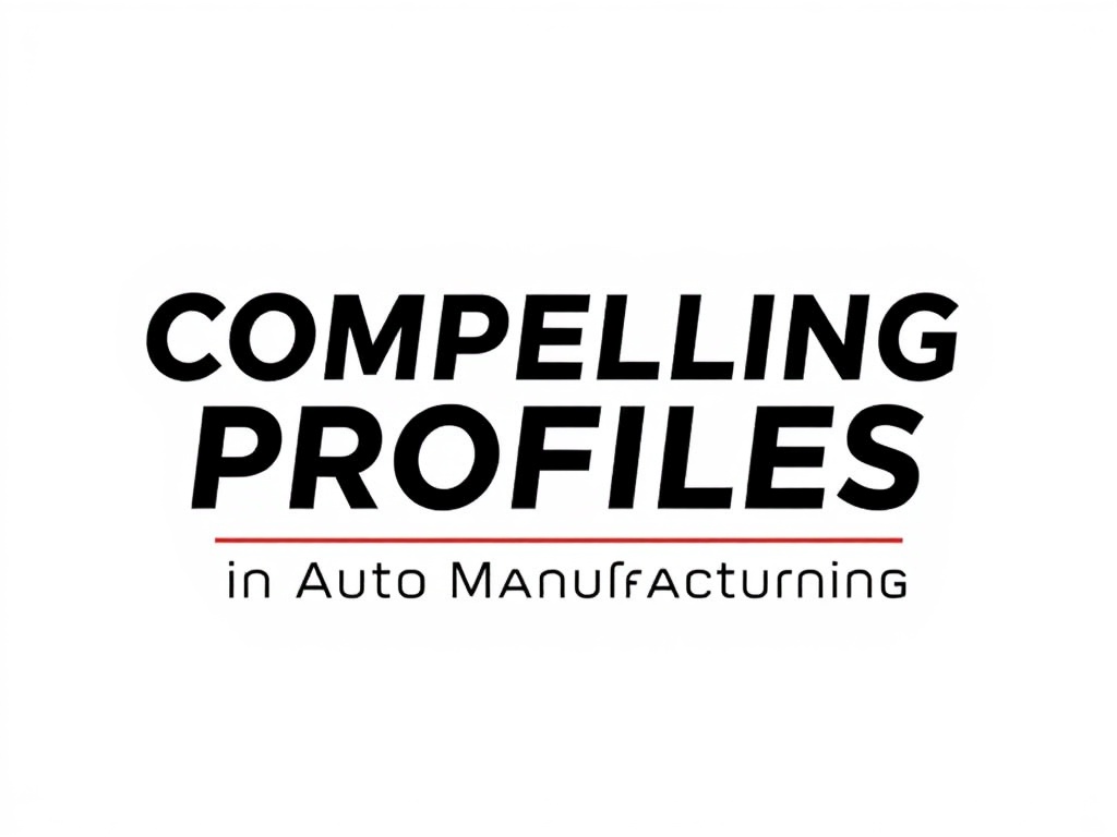 Creating Compelling Profiles to Stand Out in Auto Manufacturing