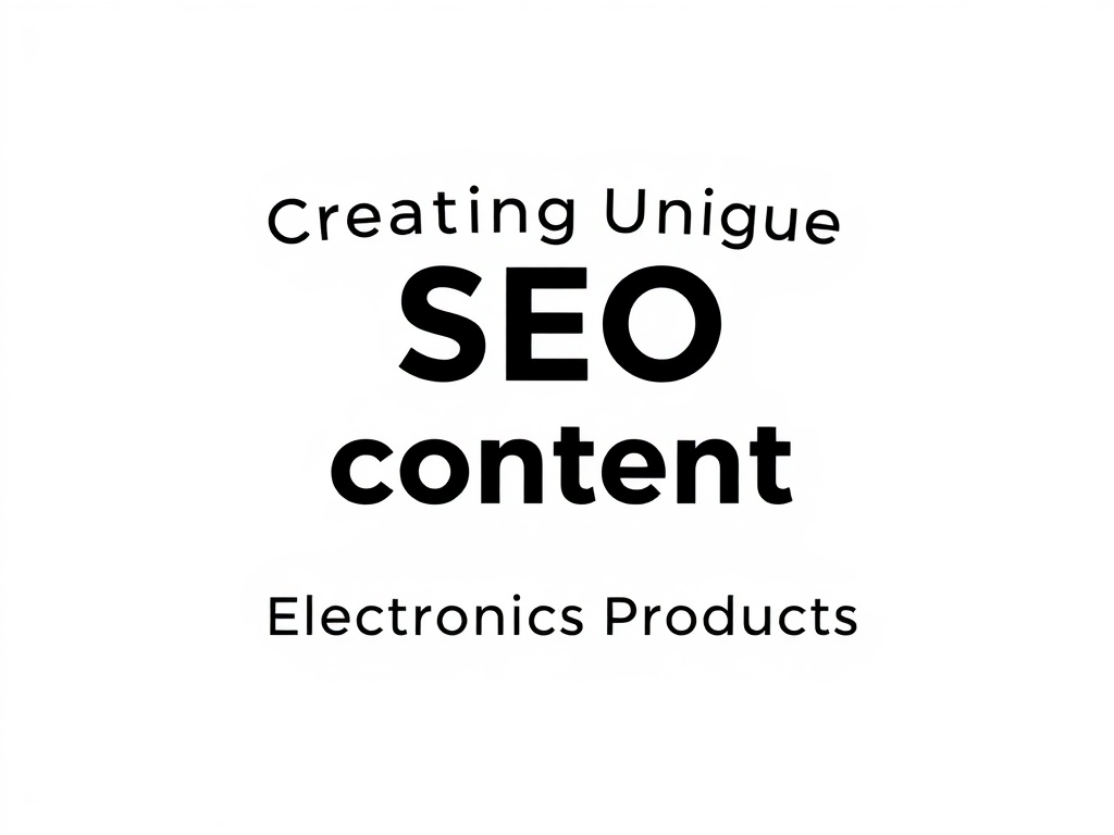 Creating Unique SEO Content for Electronics Products