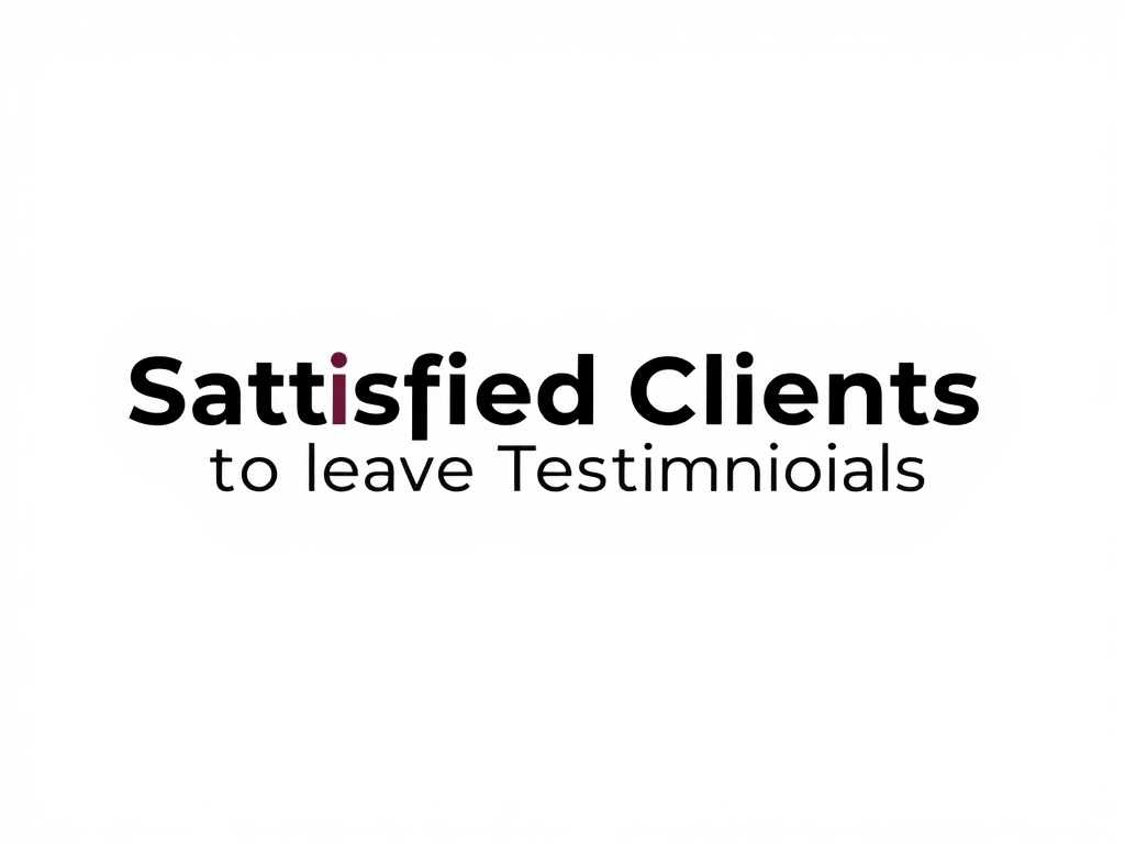 Encourage Satisfied Clients to Leave Testimonials