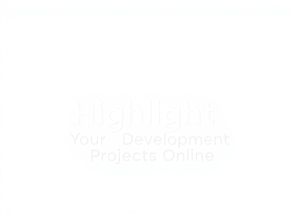Highlight Your Development Projects Online