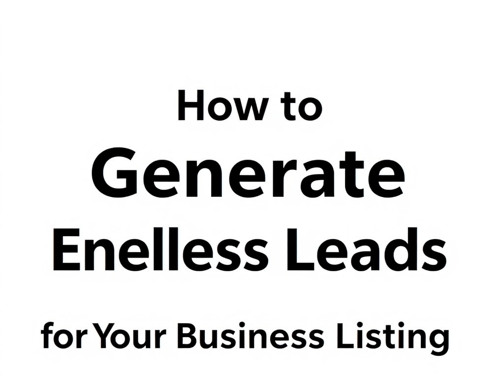 How to Generate Endless Leads for Your Business Listing