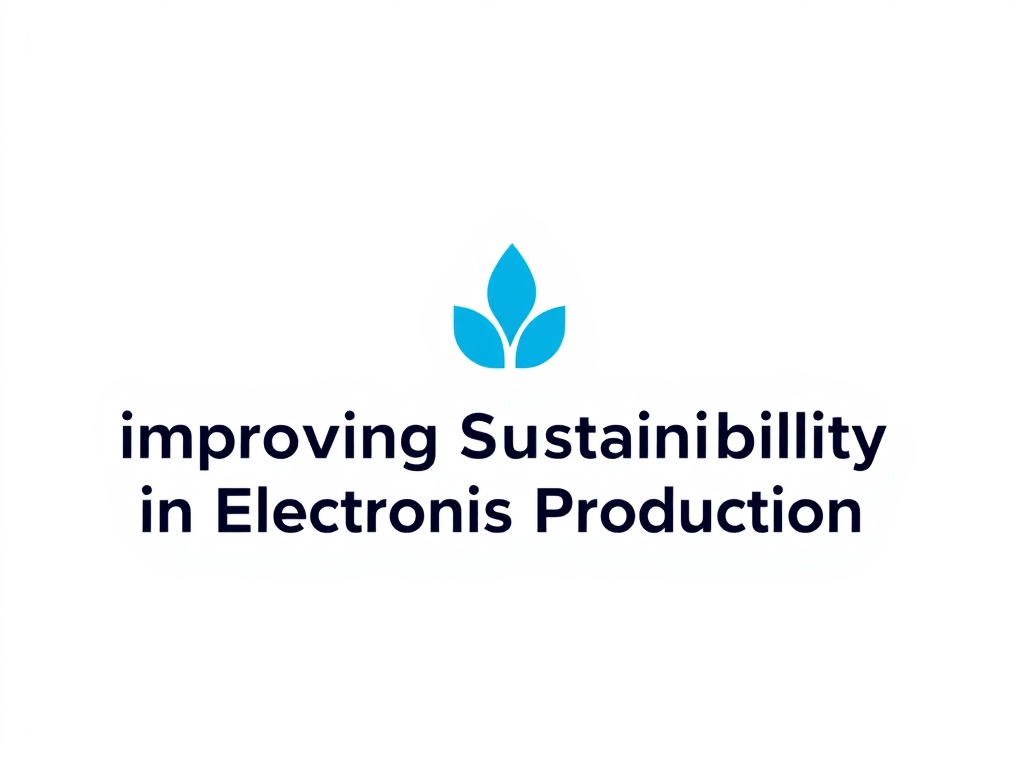 Improving Sustainability in Electronics Production