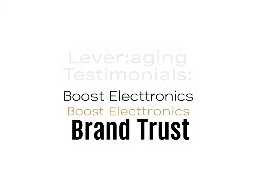 Leveraging Client Testimonials to Boost Electronics Brand Trust