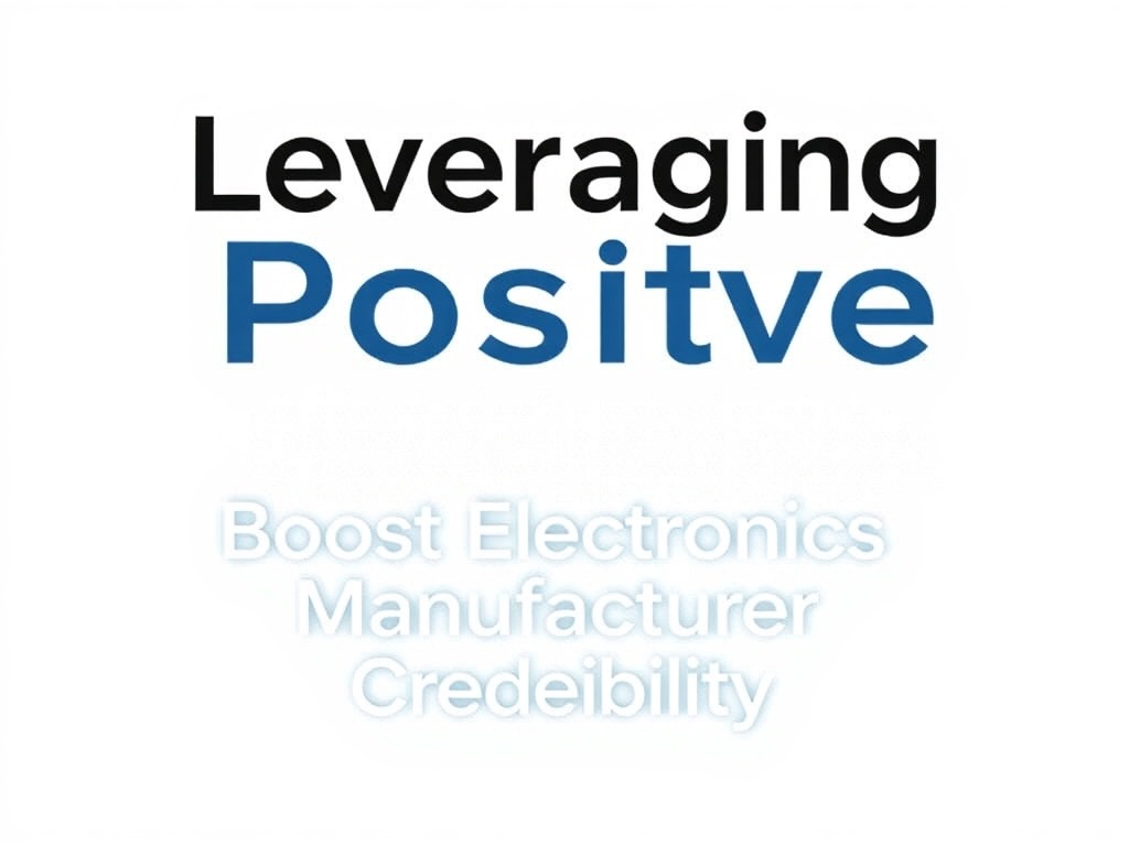Leveraging Positive Reviews to Boost Electronics Manufacturer Credibility