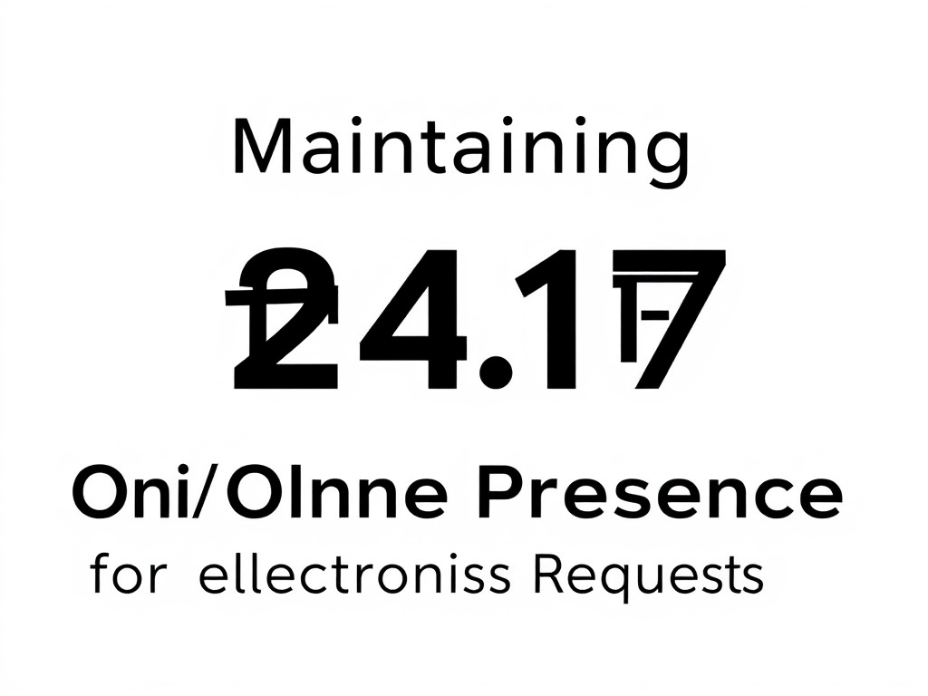 Maintaining 24/7 Online Presence for Electronics Requests