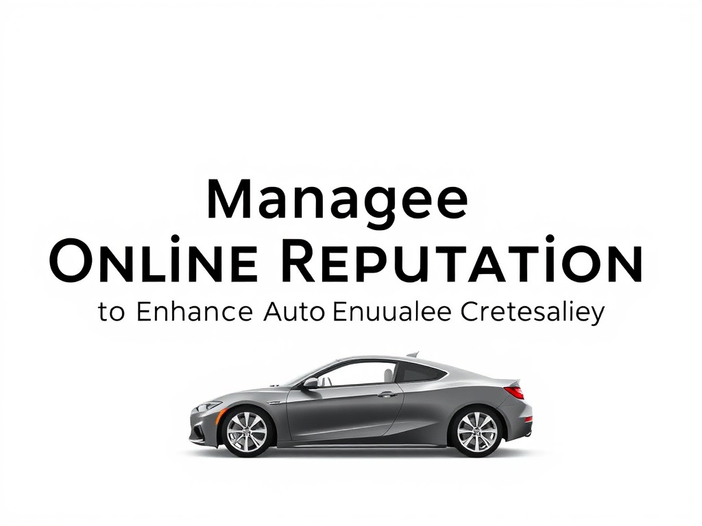 Managing Online Reputation to Enhance Auto Manufacturer Credibility