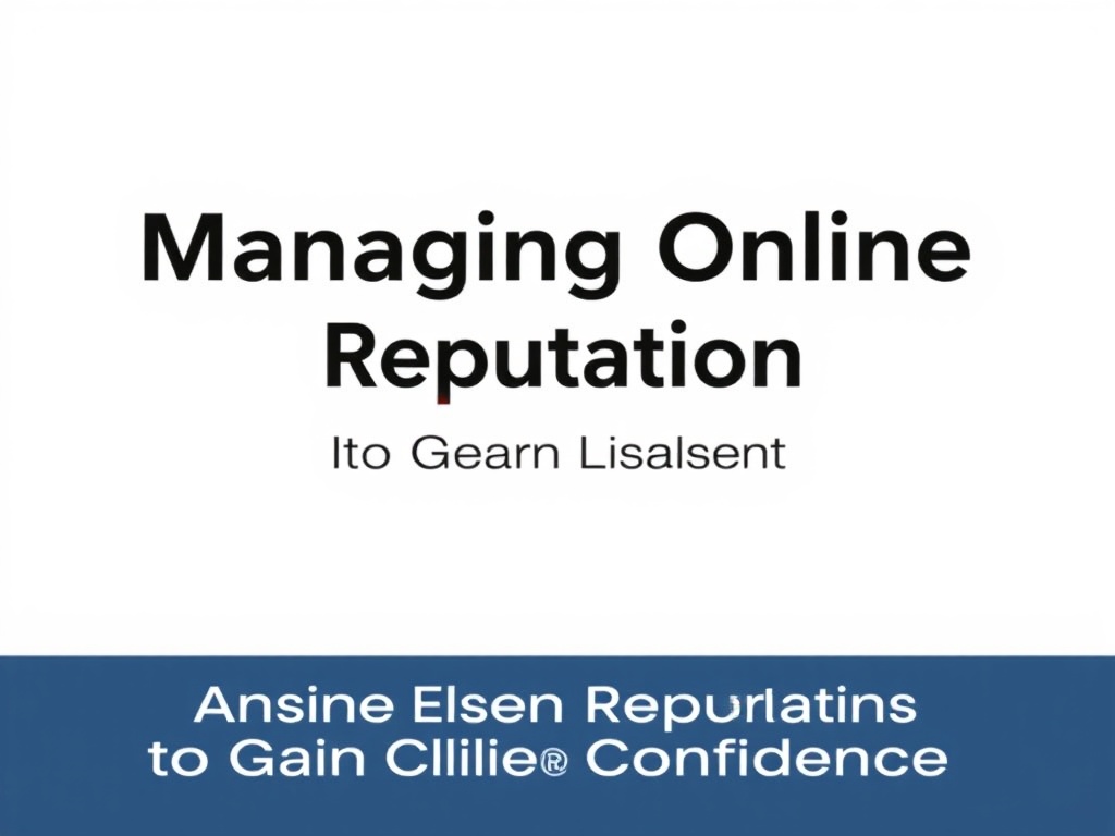Managing Online Reputation to Gain Client Confidence