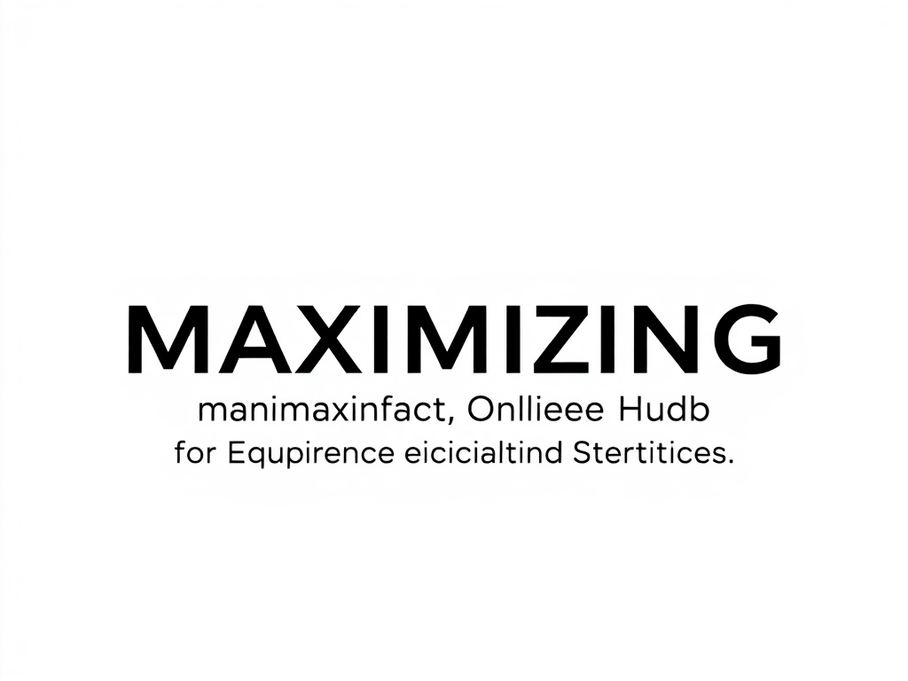 Maximizing Online Hub for Equipment Specifications and Services