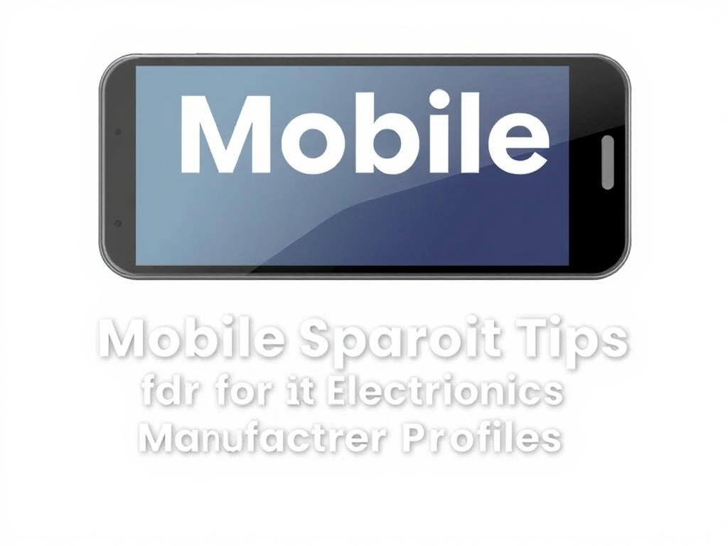 Mobile Optimization Tips for Electronics Manufacturer Profiles