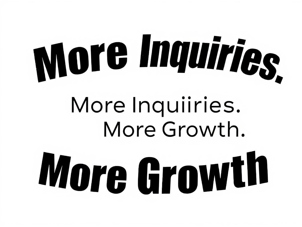 More Inquiries. More Sales. More Growth.
