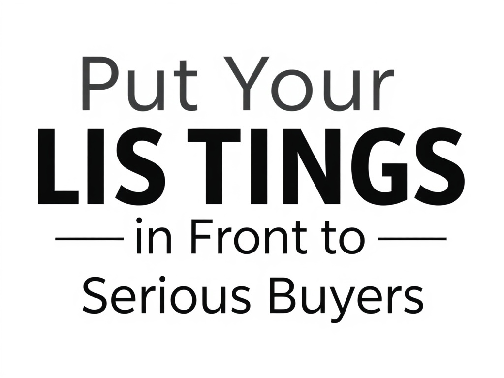 Put Your Listings in Front of Serious Buyers