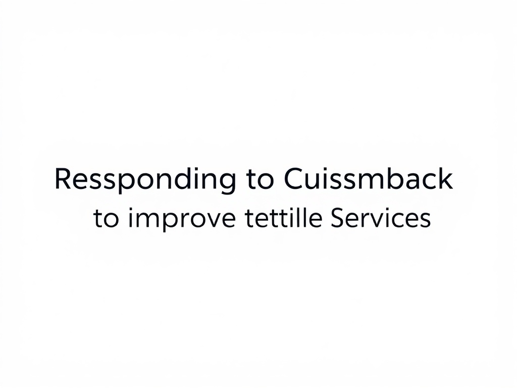 Responding to Customer Feedback to Improve Textile Services
