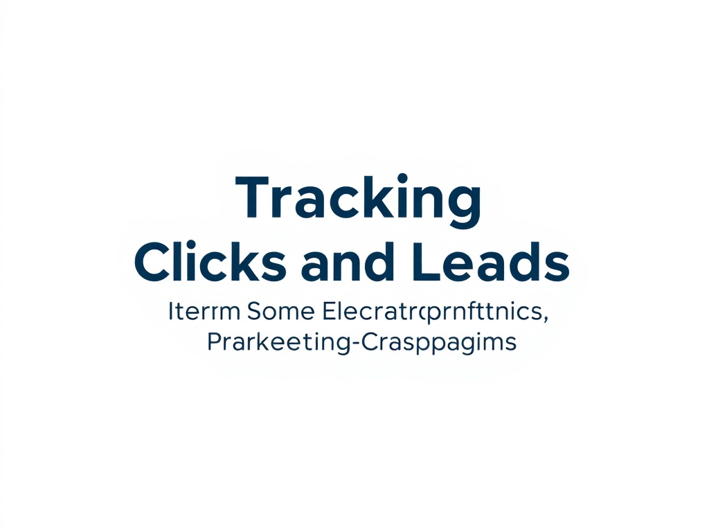 Tracking Clicks and Leads from Electronics Marketing Campaigns
