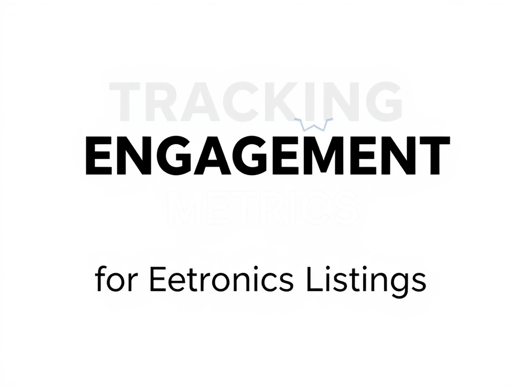Tracking Engagement Metrics for Electronics Listings