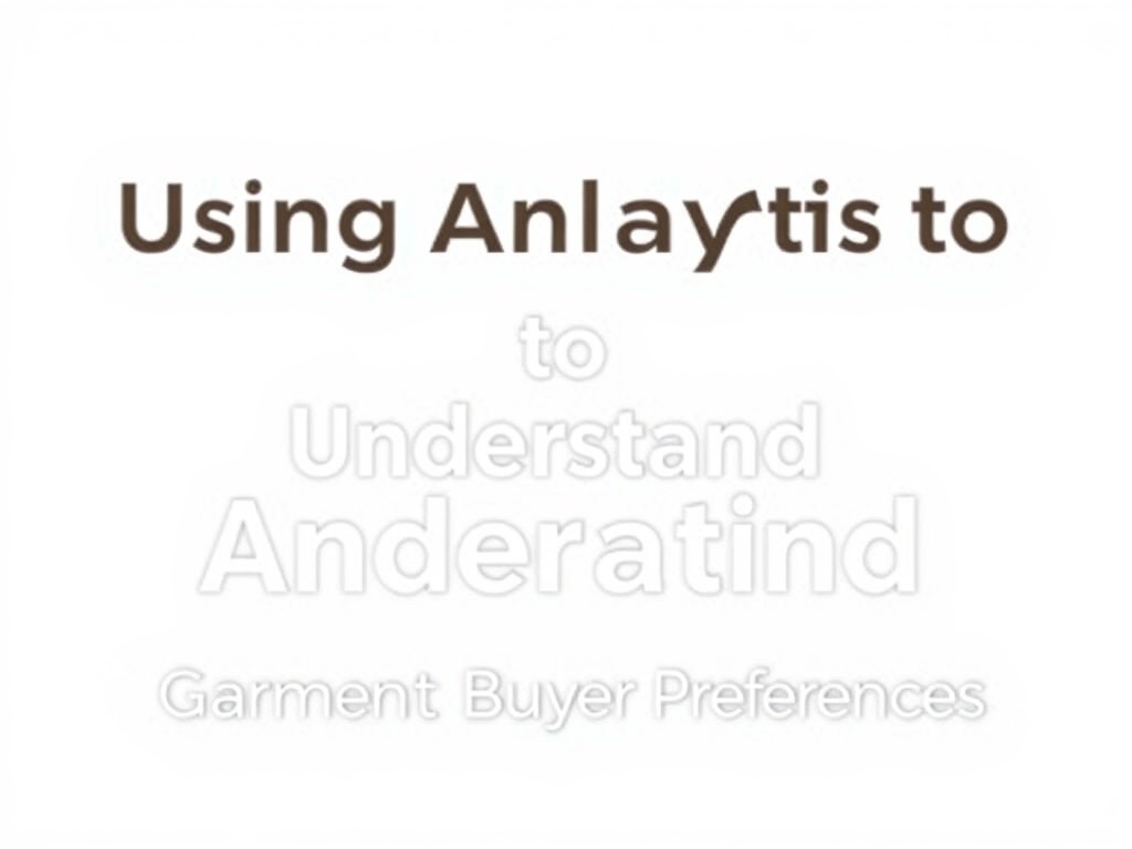 Using Analytics to Understand Garment Buyer Preferences