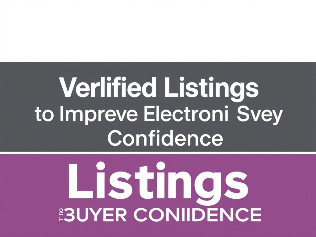 Verified Listings to Improve Electronics Buyer Confidence